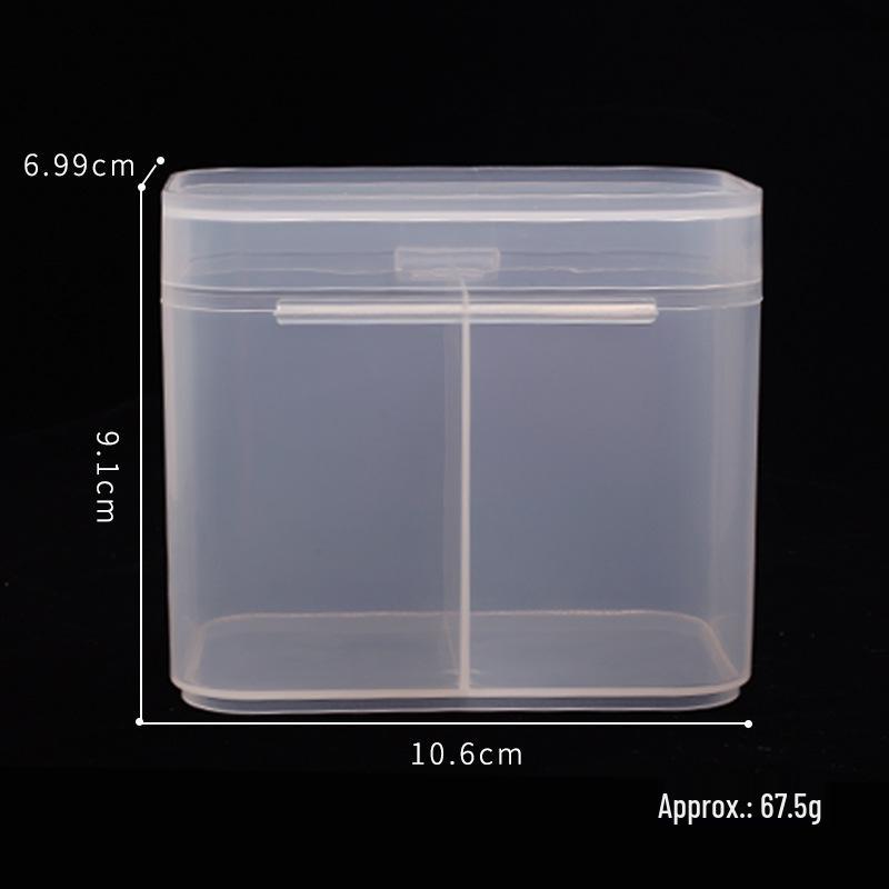 Japanese Nail Art Towel & Cotton Pad Storage Box with Double Compartment