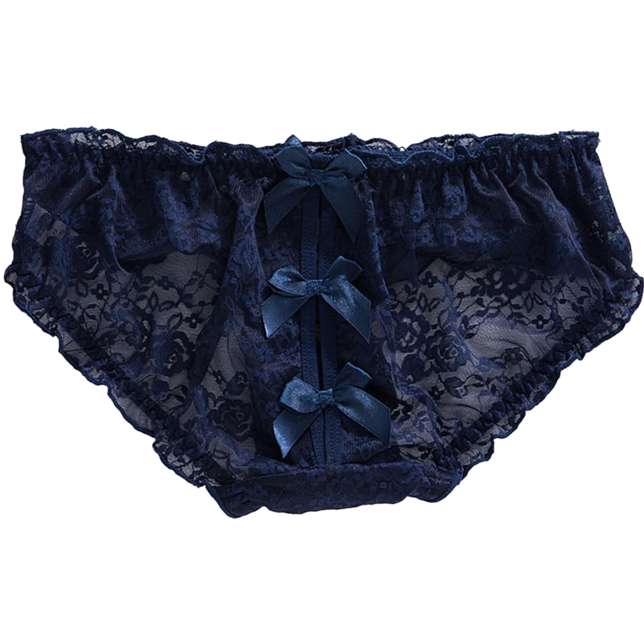 

Сексуальные цветочные шорты TZ046 [Белый Клык], Нижнее белье, Линжери, Милые, Прозрачные, Рюши, Кружево, Узор, Женские, (ВМС, М)