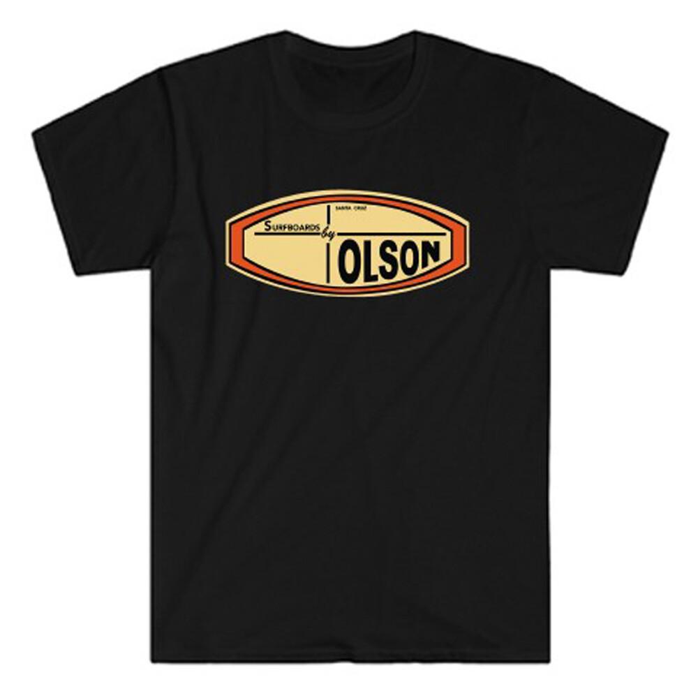 Olson Surfboards Logo Mens Black T-Shirt L