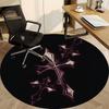 1pc Gothic Cross Office Round Area Rug, Indoor Mat Suitable ForOffice, Under Office Chairs Bedroom Living Room Home Decor T189