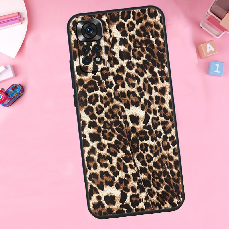 Leopard Print For Xiaomi Redmi Note 14 10 11 12 13 15 Pro Plus Phone Case For Redmi 15C 14C 10C 12C 13C 15