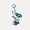 Niedlicher Häkel-Blumenstrauß Schlüsselanhänger Mini Handgestrickter Blumen Schlüsselanhänger Ring Auto Tasche Hängeanhänger Ornament Liebhaber Valentinstag Geschenk