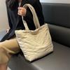 Casual Simple Handbag 2025 New Canvas Cotton Bag Female Commuter Student Class Shoulder Armpit Bag