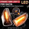 2Pcs LED Dynamic Side Marker Light Arrow Turn Signal Blinker Lamps For Dacia Logan 2 Sandero 2 Duster Renault Stepway Sandero