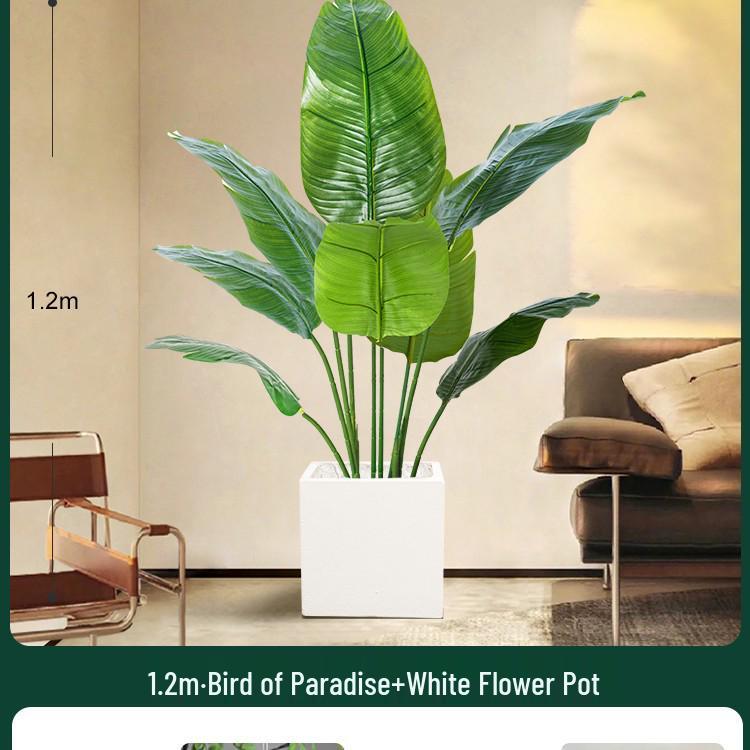 High-End Indoor Bird of Paradise Decor: Luxury Potted Traveler's Palm