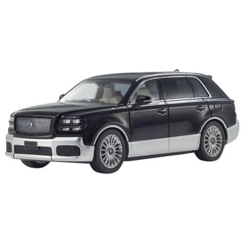 Kyosho Original 1/43 Toyota Century (Rinpo) Schwarz/Silber mit Fromage-Innenraum Vollständig montiertes Modellauto KS03926BS