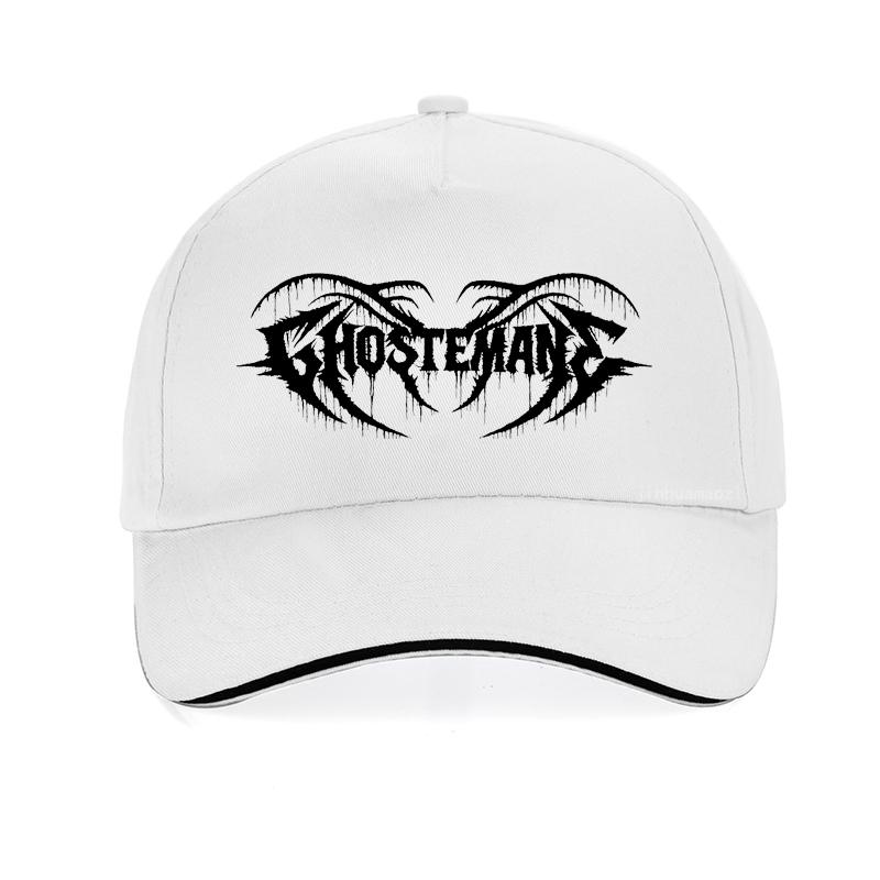 Ghostemane Print Baseballová čepice Muž Pouya čepice Unisex bavlna letní vysoce kvalitní golfový kšilt Prodyšné Nastavitelné čepice Snapback