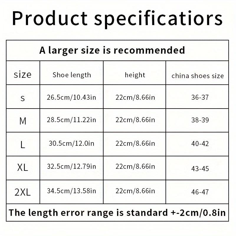 Waterproof PVC Shoe Covers, Anti-Slip Rain Boot Protectors, Hand Washable - Suitable for Outdoor Camping, Fishing, Cycling