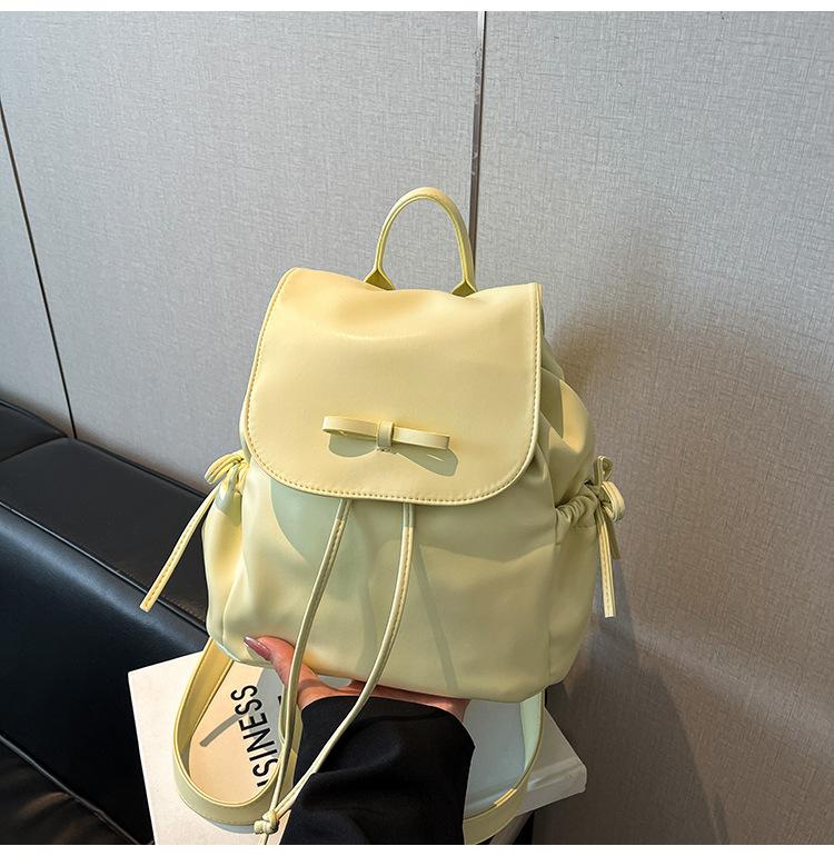 This Year's Popular Fashion Korean Version of Sweet Bow Casual Backpack 2025 Summer New Fashion Versatile Backpack