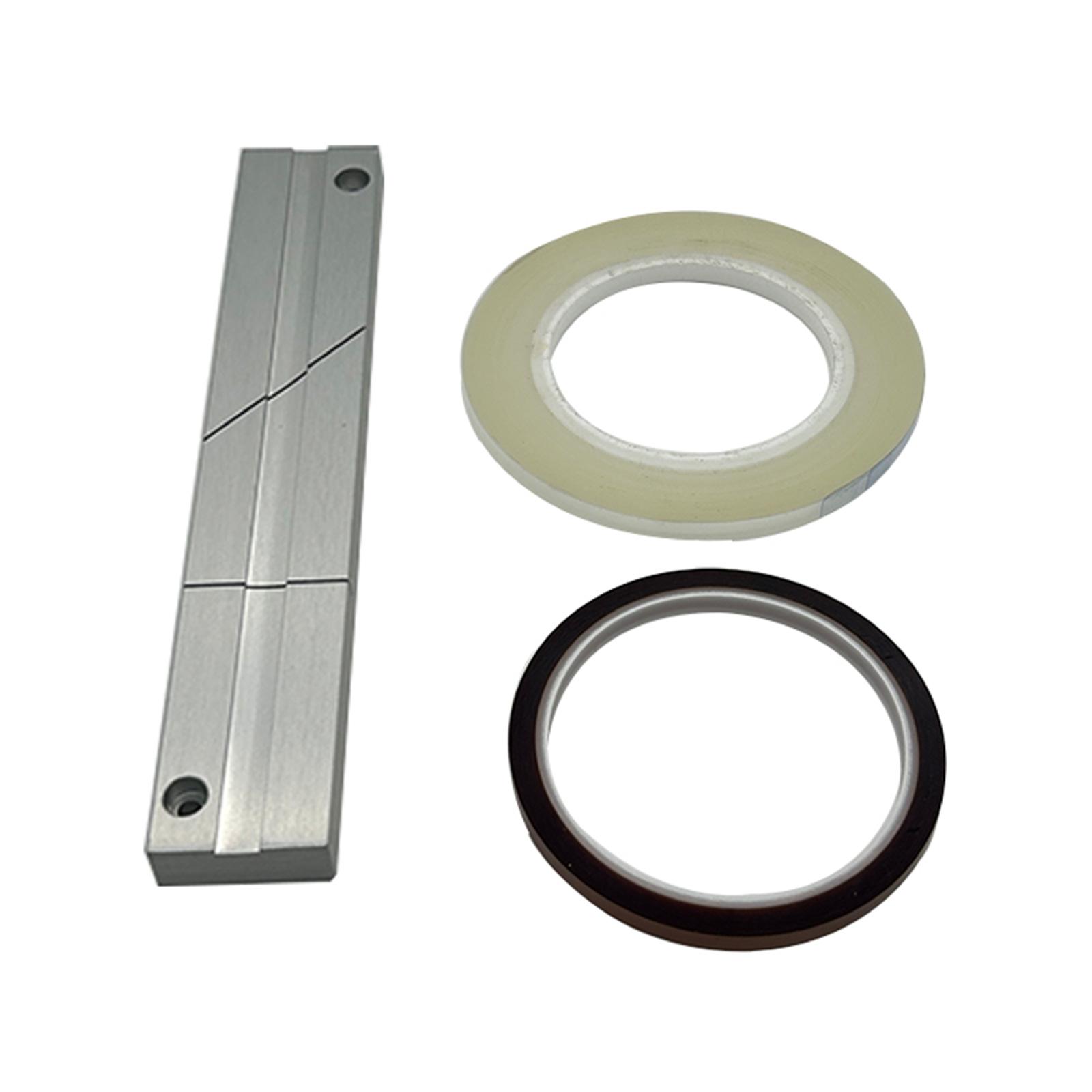 

High Quality Aluminum Tape Splicing Block 1/4 10Inch Tape Splicing Set for Revoxsonido 1/4 10In Open Reel to Reel Tapes