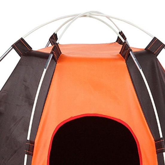 Folding Anti-Ultraviolet Waterproof Pet Tent Patchwork House for Small Dog Cat