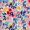 Royal Samt Stoff Polyester Zum Nähen - Motiv Blumen - Rdx2521