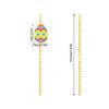 2025 New Model, Easter, Easter Party Decoration, Egg Radish, Disposable, Paper, Beverage Decoration, Straw, Party Decoration