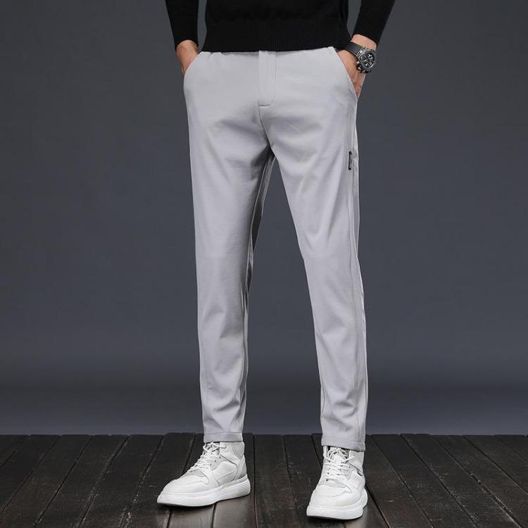 Men's Casual Pants Spring Autumn Versatile Stretch Comfortable Breathable Straight Leg Style