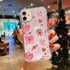 Pink Moon Heart Aesthetic Trendy Clear Phone Case Cover for iPhone 17 16 11 12 13 14 15 Pro Max Plus XR XS 7 8 Plus 17 Air Funda