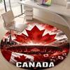 Personalized Canada National Soccer Round Chair Office Rug - Perfect for Mat, Office Chair & More - Ideal Gift for Birthdays and Holidays