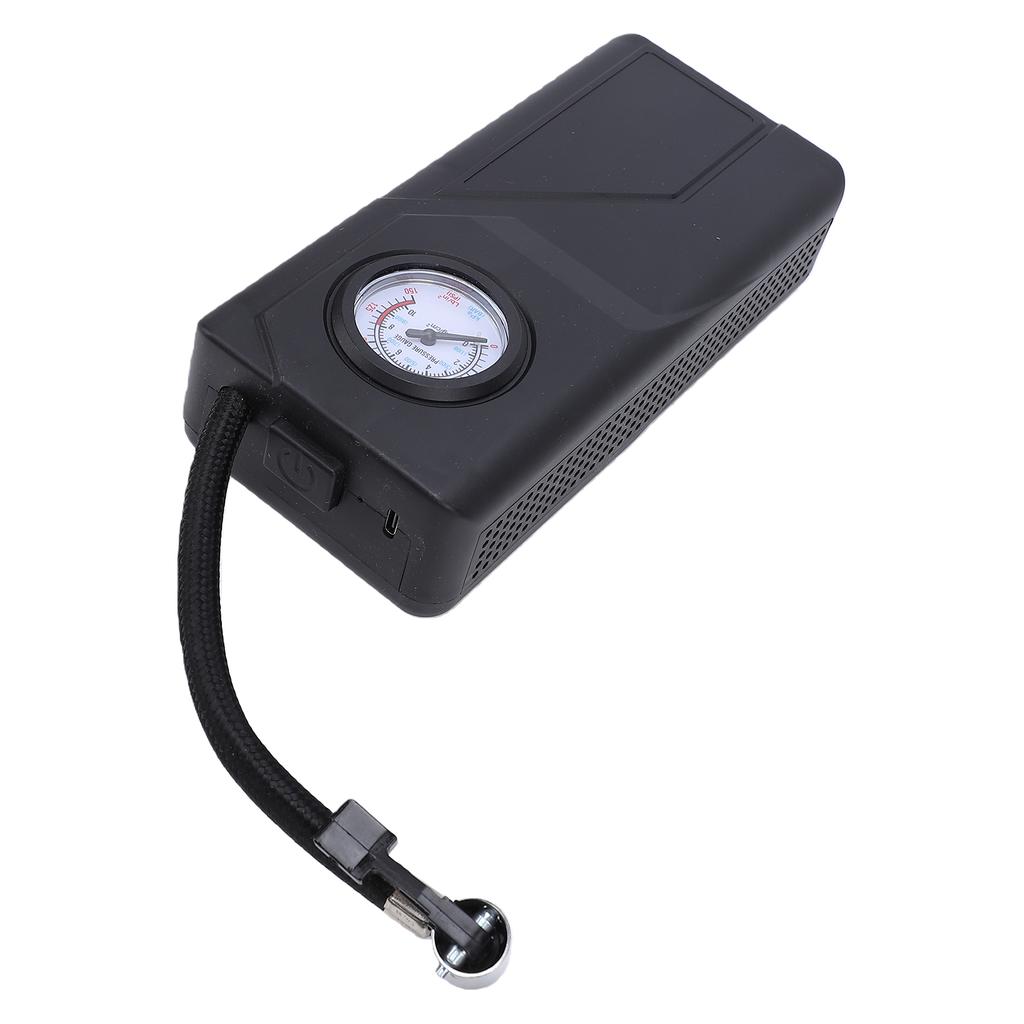 Tire Inflator Portable Air Compressor, Cordless Car Tire Pump with Mechanical Pressure Gauge, Rechargeable Air Pump for