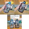 Large Capacity Transparent Sports Water Bottle Portable Strap Straw Pc Plastic Drinking Cup 2200ml Wholesale