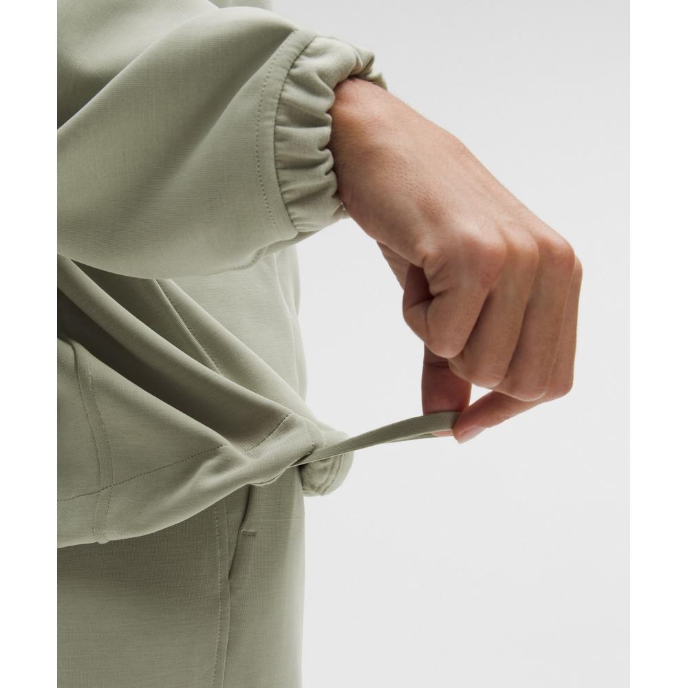 Lululemon Softstreme Half Zip  Long Fog Green