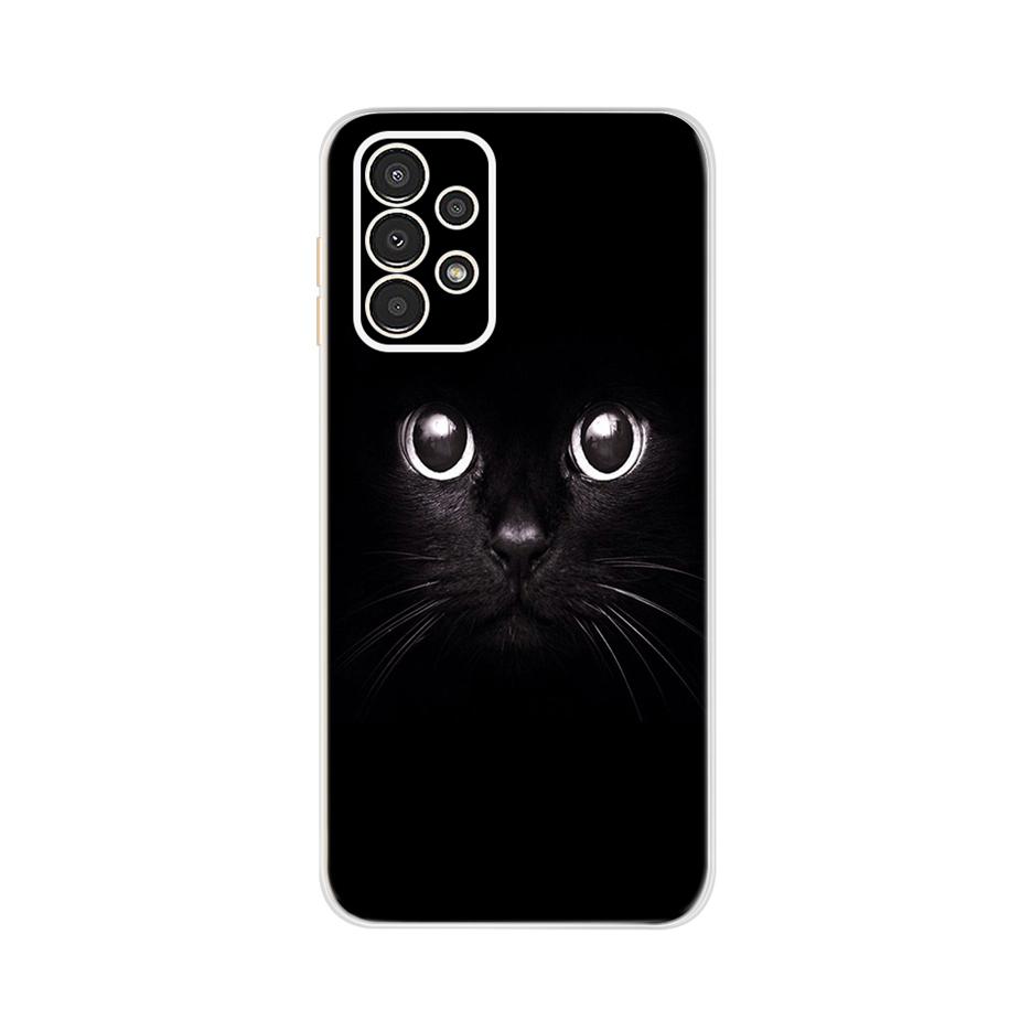 For Samsung Galaxy A13 4G Case Cute Cat Buttefly Soft Silicone Slim Fundas Phone Back Case For Samsung A13 A 13 GalaxyA13 Bumper