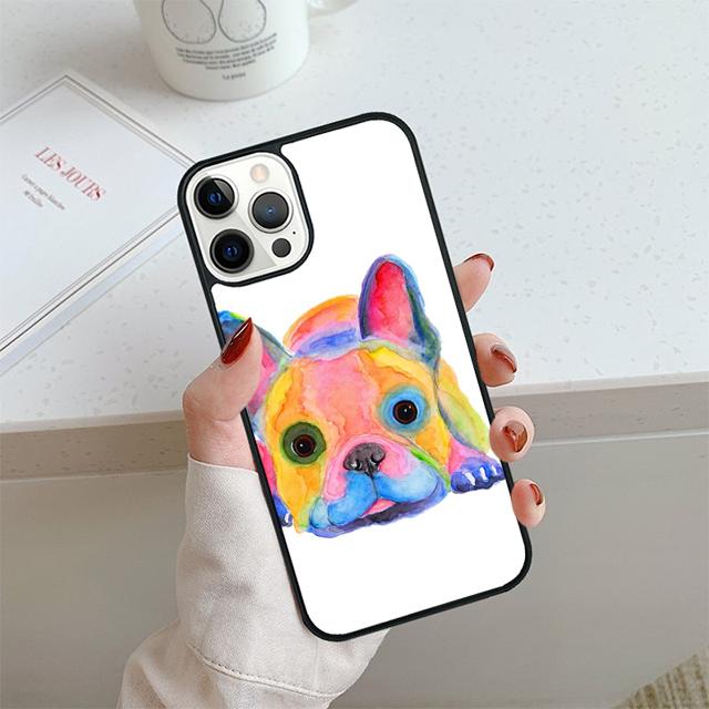 French Bulldog Cute Cartoon Phone Case For iPhone 17 Air 14 15 16 13 12 Cover For Apple Pro Max Plus Coque