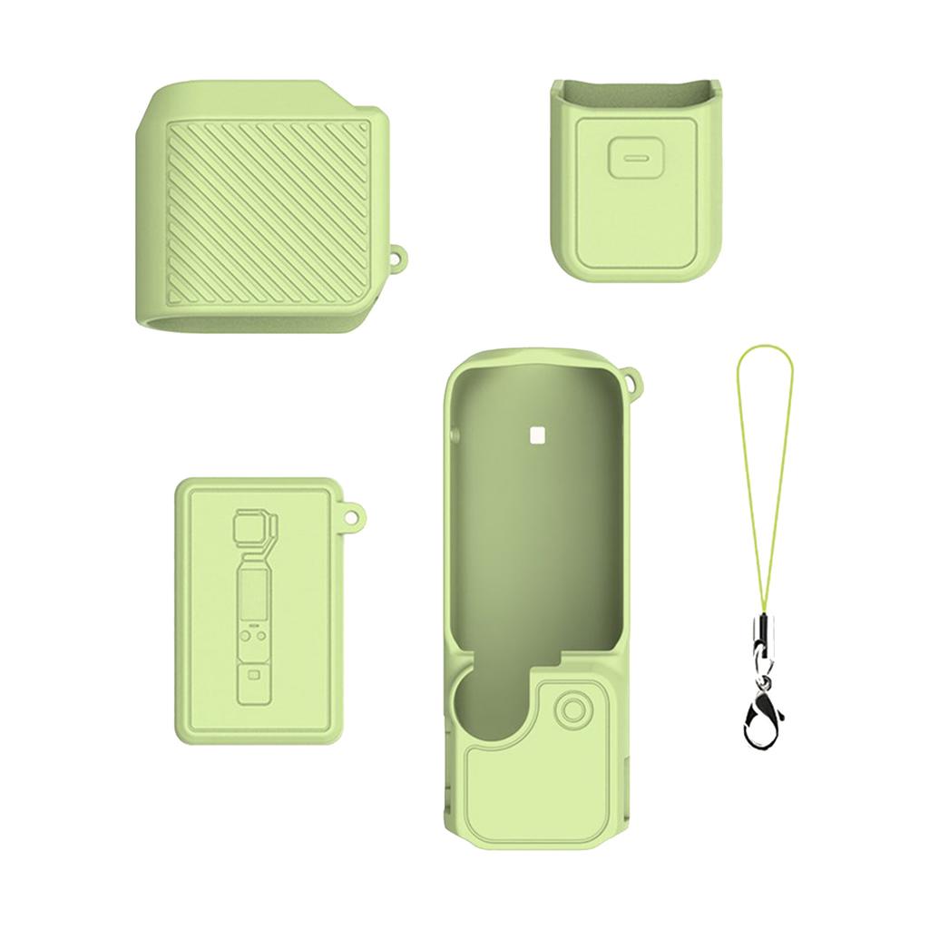 Premium Silicone Shell For Pocket 4 Compactly Camera Features AntiDrop Rope Dustproof Design for Freeing Hands Recording