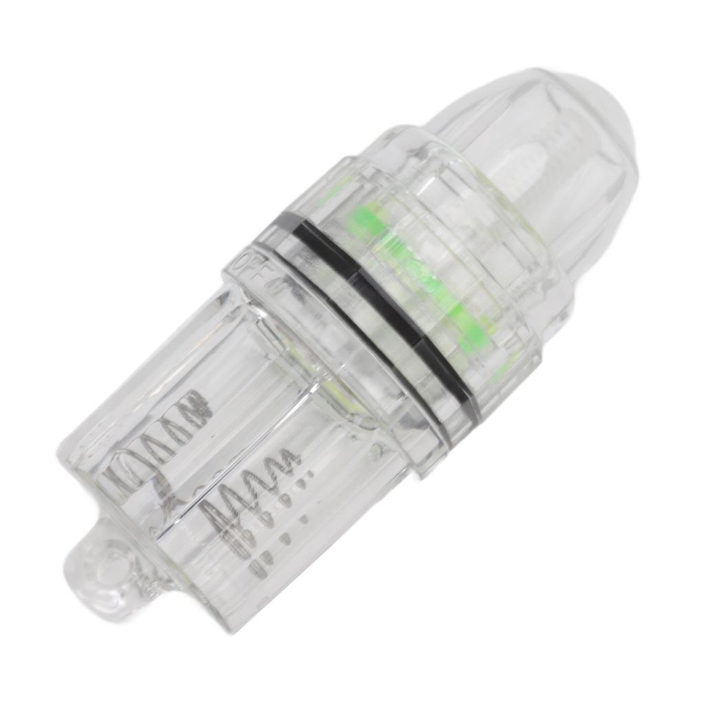 Luz de pesca de queda profunda transparente de plástico AA com bateria LED para pesca de corrico no mar