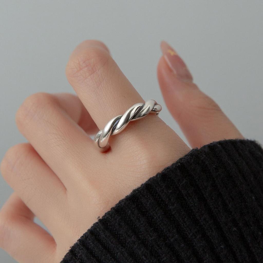 Copper Twisted Wire Twist Ring For Women Gift Irregular Geometry Jewelry Accessories Dropshipping