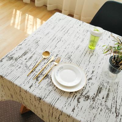 Tischdecke aus Baumwolle und Leinen mit Retro-Holzmaserung im Retro-Stil, Jahresringe-Druck, Kaffee-Anhänger, Teetischunterlage