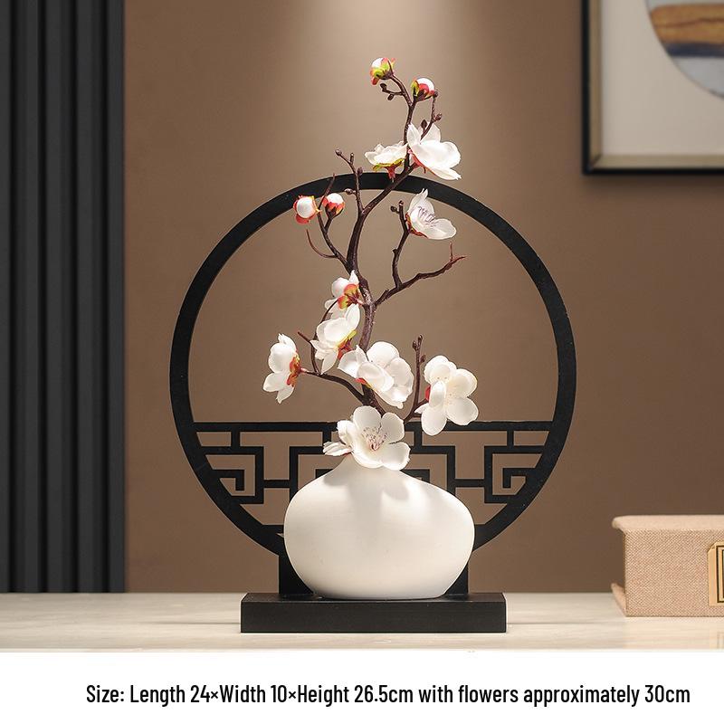 

Zen Magnolia Ornaments for Living Room & Tea Room: Elegant Chinese Style Decor