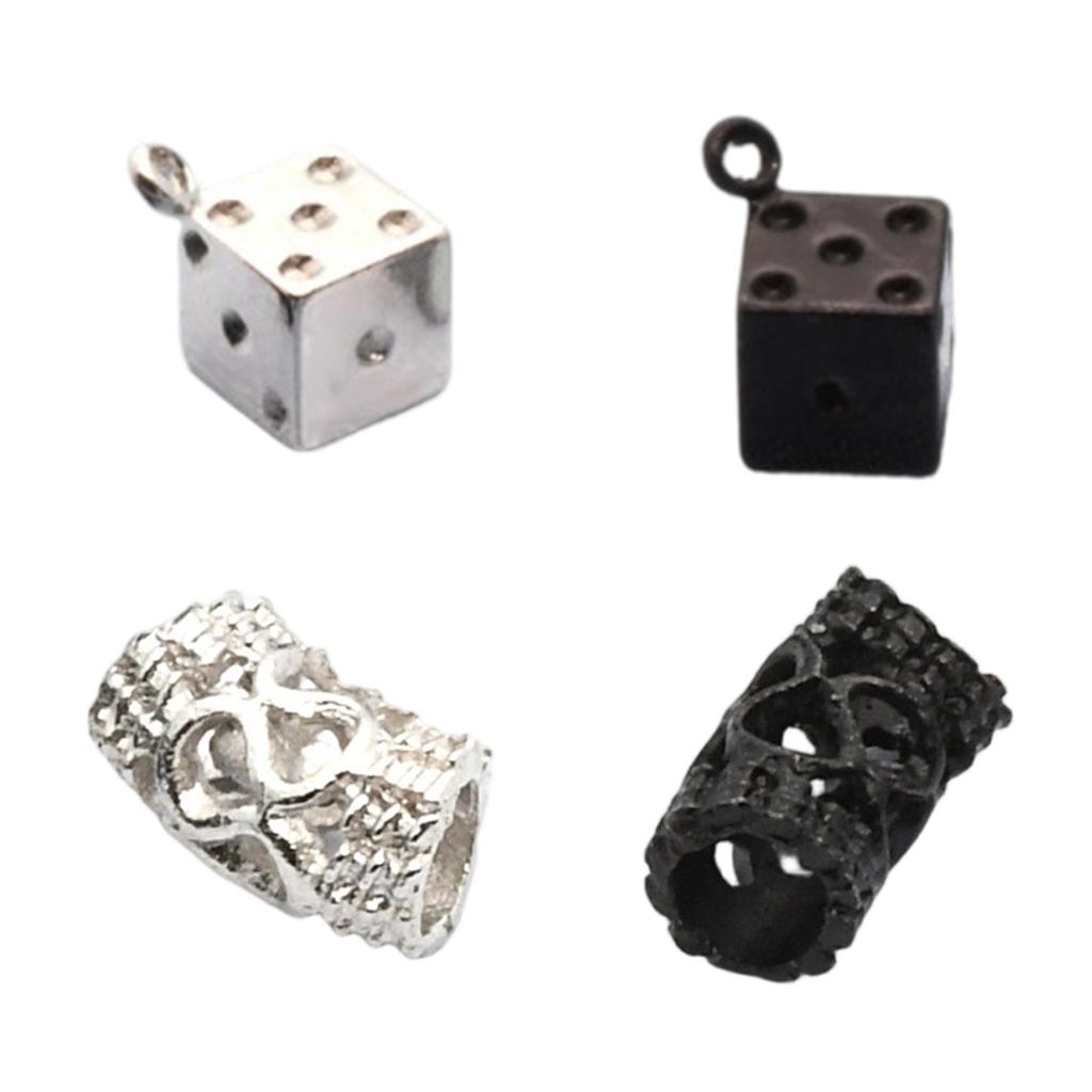 Sturdy Alloy Dices Charm Pendant Vintage Dragon Designs Fashion Jewelry Accessory for Necklace Bracelet Craft Supploes