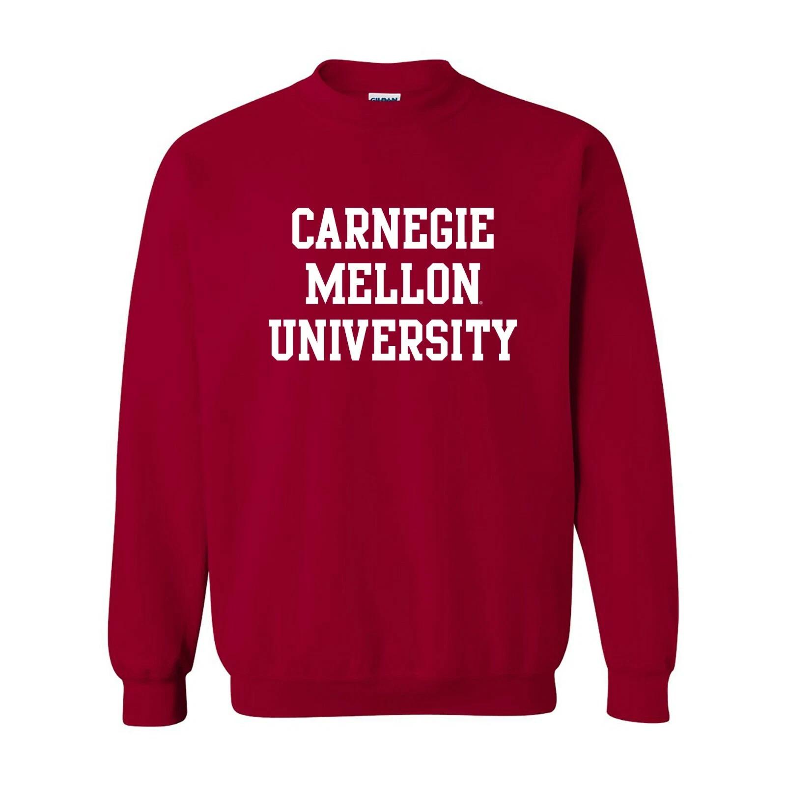 Carnegie Mellon Tartans Basic Block Licensed Crewneck Sweatshirt - Cardinal 4XL