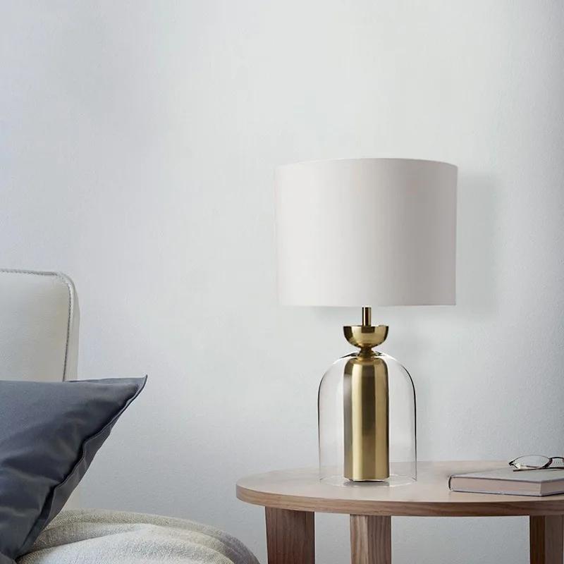 LED Table Lamp Bedroom Bedside Lamp Minimalist Art Decor Designer Glass Desk Light