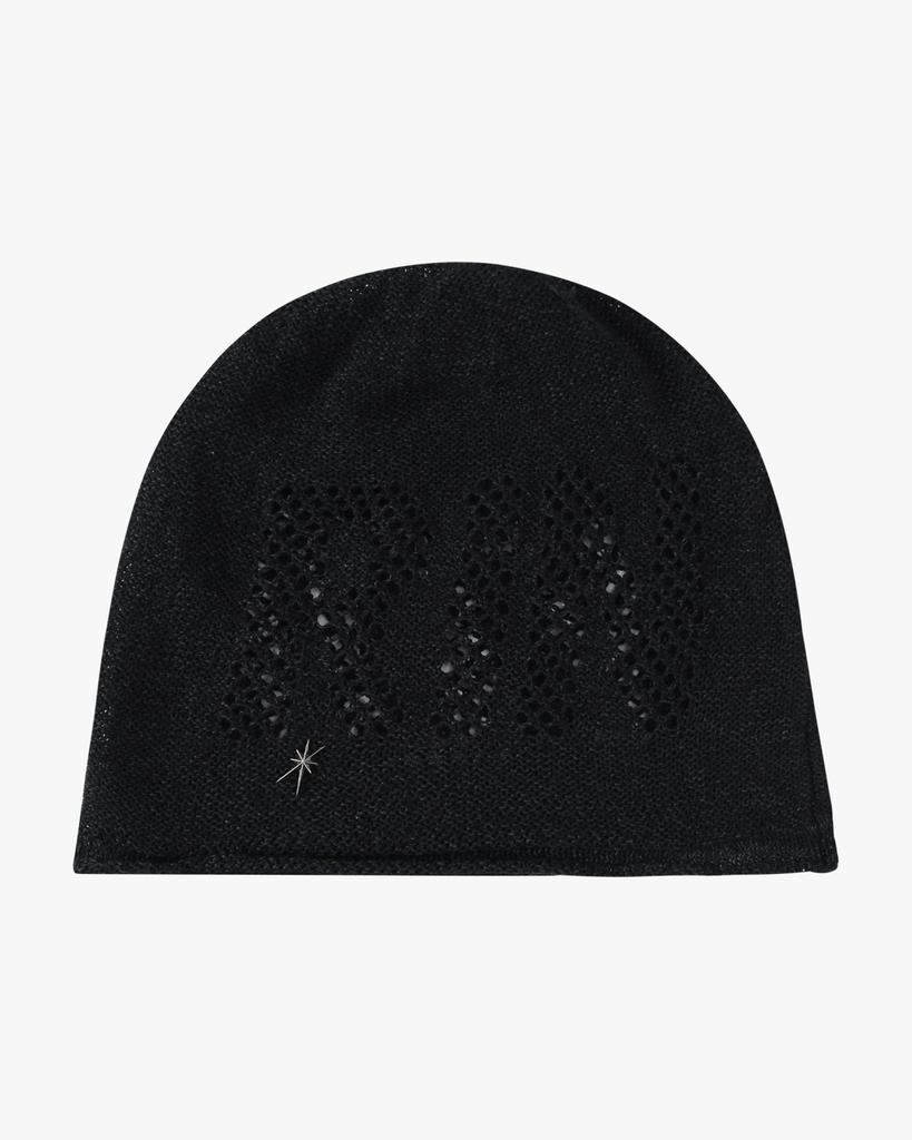 Yeolin Punching Knit Beanie (Black)