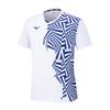 Tennis und Badminton Spielhemd, Feuchtigkeitsableitend, Schnelltrocknend, Dynamotion Fit, Perfekt für Vereinsaktivitäten, Unisex, Weiß/Blau, Größe 2XL, 62JAC027