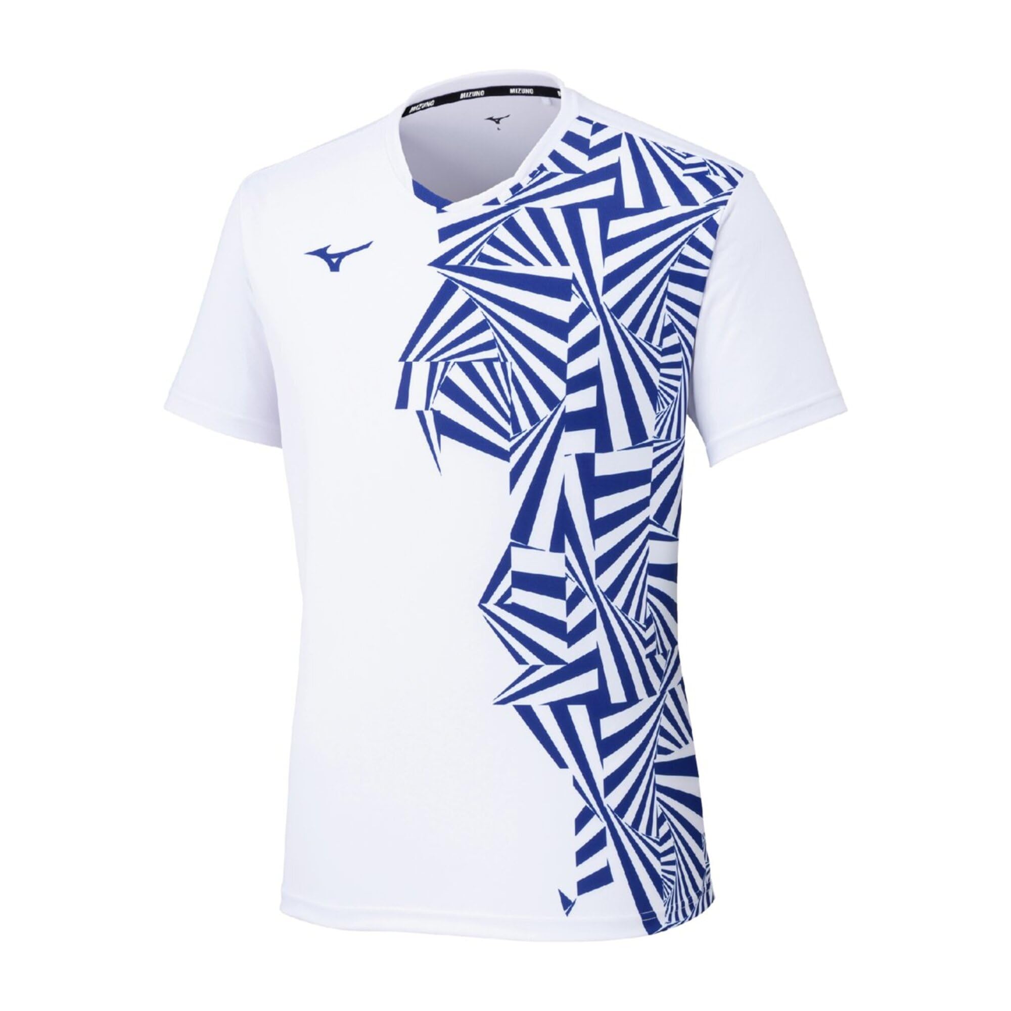 

Tennis and Badminton Game Shirt, Moisture-Wicking, Quick-Drying, Dynamotion Fit, Perfect for Club Activities, Unisex, White/Blue, Size 2XL, 62JAC027