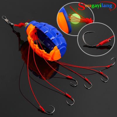 Balıkçılık Yem Kafes ABS Sert Plastik Metal Kanca Malzemesi Balıkçılık Cazibesi Yüksek Karbon Oltalar Kafes Olta takımı Araçları
