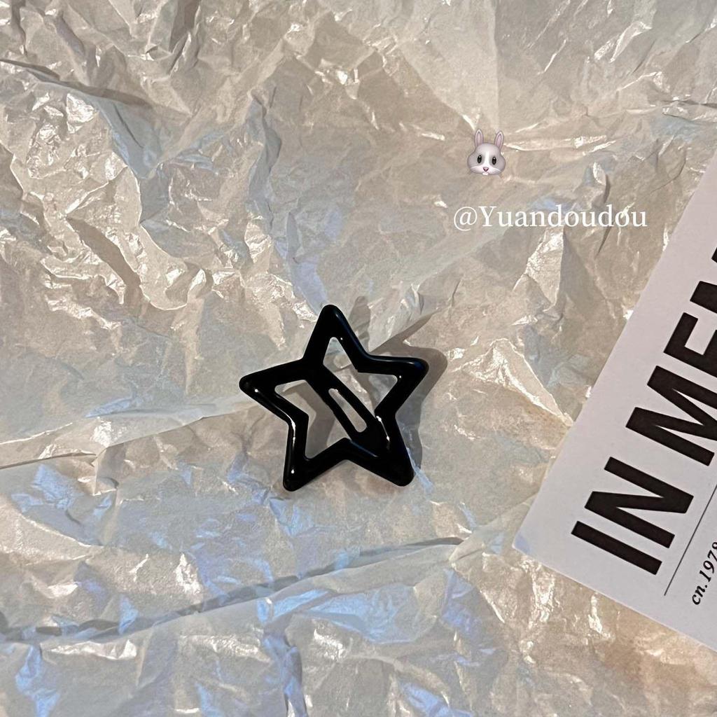 Dopamine Star Hair Clip: Elegant Women's Headwear Accessory for Summer Bangs