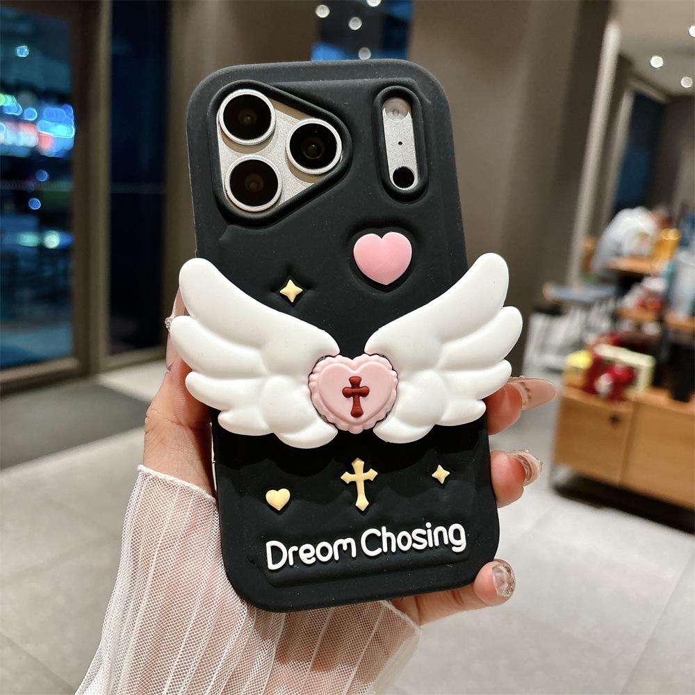

Angel Wings Anti-Fall Stand Cover for iPhone 14/13/12 Pro Max 13 Pro