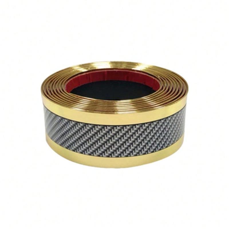 Naklejka Antyrysująca na Próg Samochodu i Naklejka Antykolizyjna na Zderzak Samochodu ze Wzorem Włókna Węglowego 5*100cm/1 Rolka