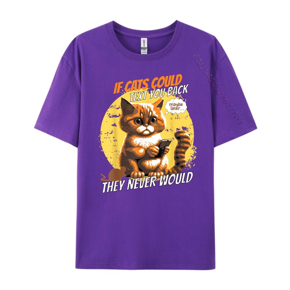 Katzen Telefon Katzen Lol Person Humor Wenn Katzen Texten könnten Handy Grafik T-Shirt Herrenbekleidung 2024 Cinco de Mayo