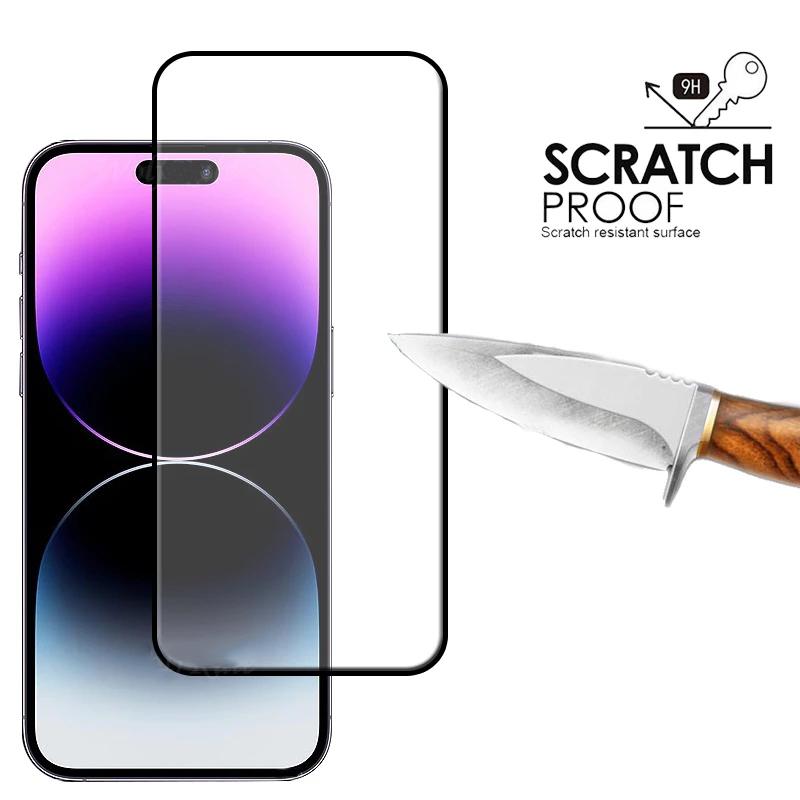 Full Cover Protective Glass On For iPhone 14 Pro Max Screen Protector For iPhone 14 Pro Plus 13 12 11 Pro Max Tempered Glass Film