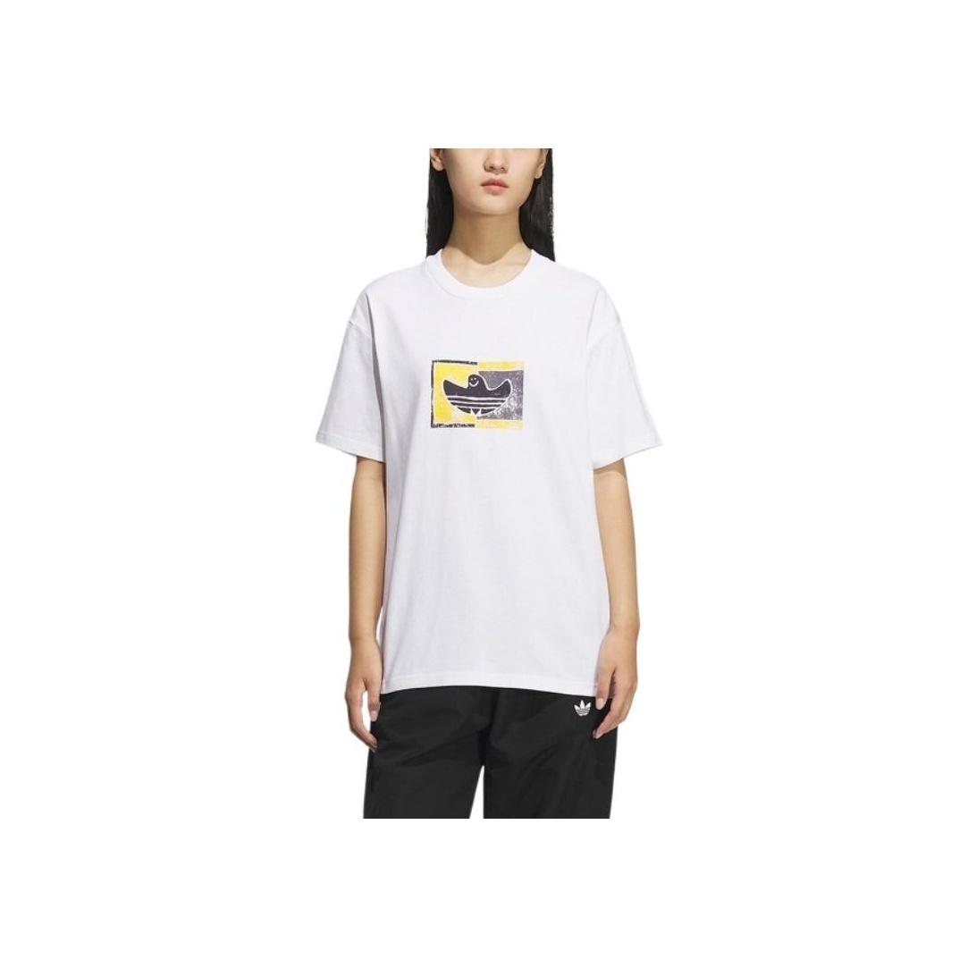 

Adidas Originals Shmoohaus Soft Fashion Versatile Comfortable Solid Color Short Sleeve T-Shirt Unisex Tops White KD4289 L