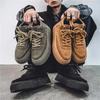 Mode Herren Freizeitschuhe Leder Wasserdicht Verschleißfest Lässige Sneaker Retro Britisch Dicksohlige Bequeme Herren Sportschuhe