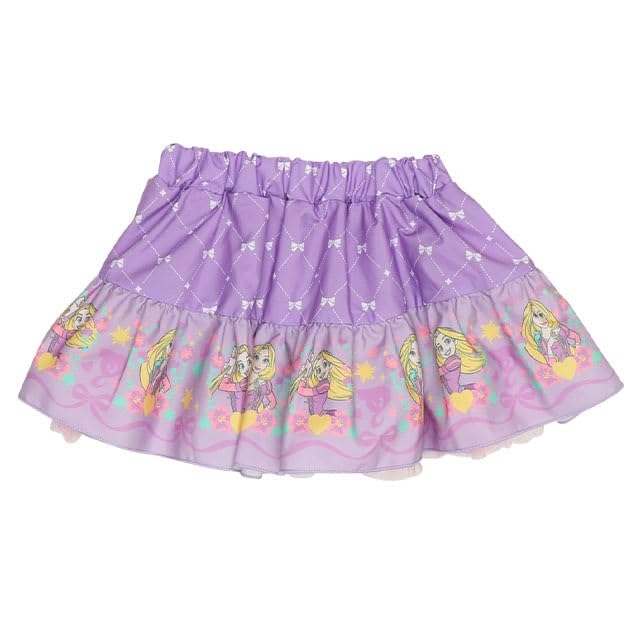 Disney Princess Voluminous Skirt 9692K with Inner Pants Clothing Baby Kids Girls Cosplay Costume 110cm Rapunzel [BABYDOLL] Children's