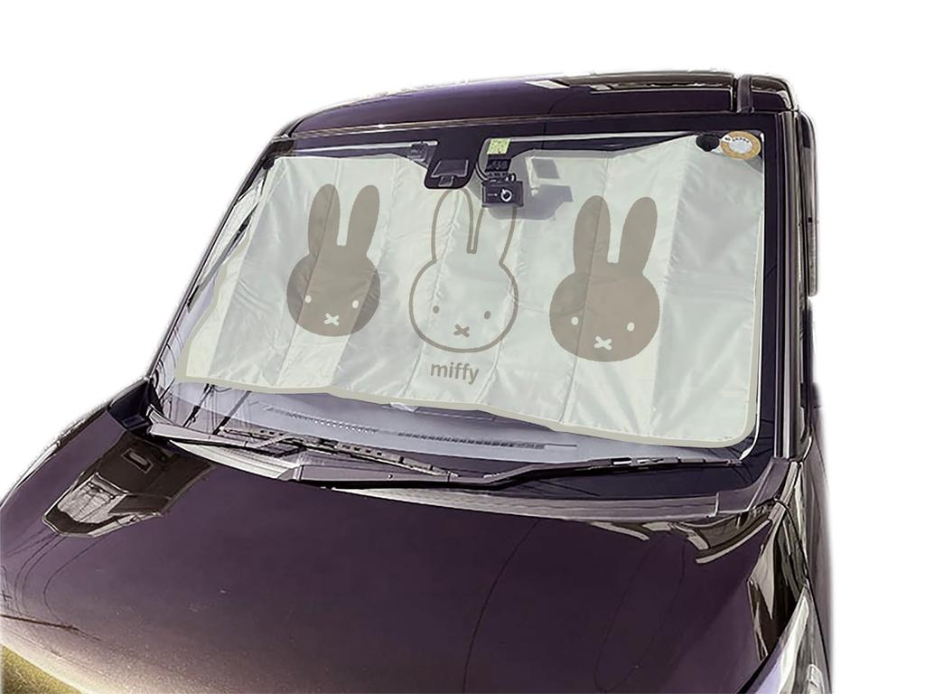 Miffy Sunshade 5 Miffy Nicot Windshield Heat and Light Car Size Flip-Up (LIC-MF0196) (Miffy) Sunshade, Blocking, Accessories,