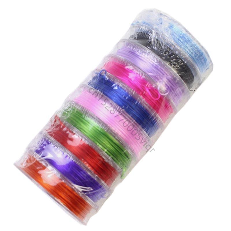 10 Rolls 150m Crystal String 0.8mm Handmade Stretchy Thread Elastic String Line AXYD