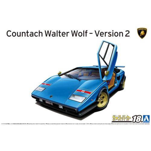 Aoshima Bunka Kyozai 1/24 The Supercar Series No. 18 '76 Wolf Countach Ver. 2 Plastic Model