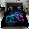 3Pcs Game Controller Pattern Bedding Set, 1 Duvet Cover And 2 Pillowcases, For Teenagers And Adult'S Bedroom, Birthday Gift