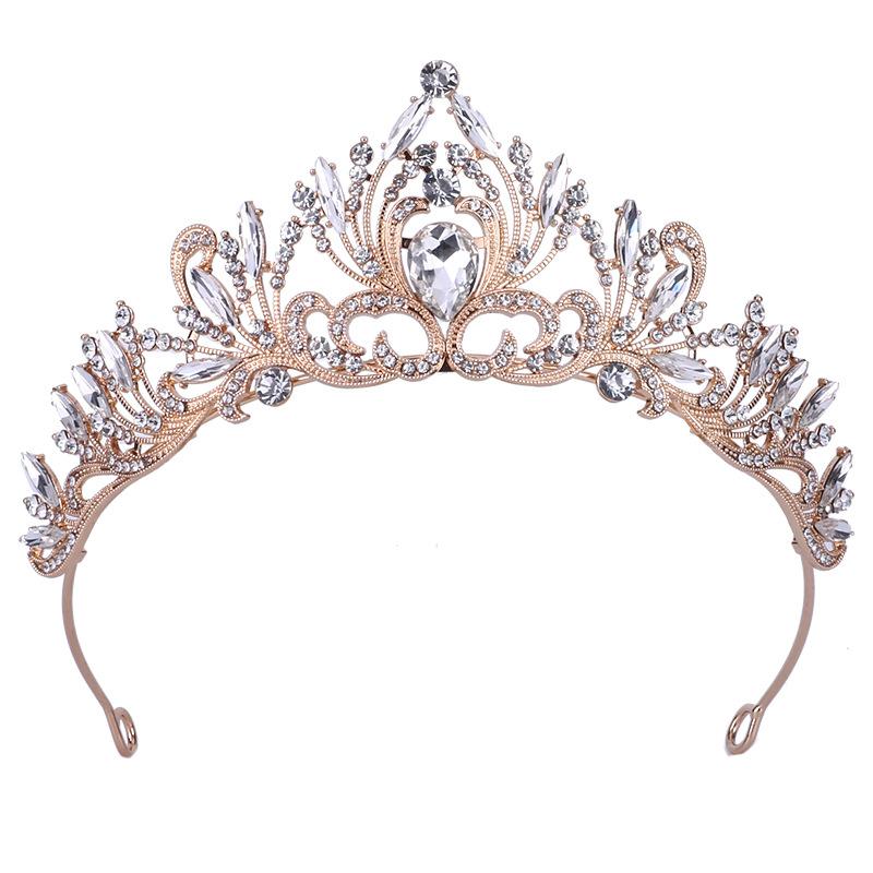 Bride Crown Headdress Birthday Wedding Hairband Jewelry Queen Wedding Alloy Hair Accessory Crown